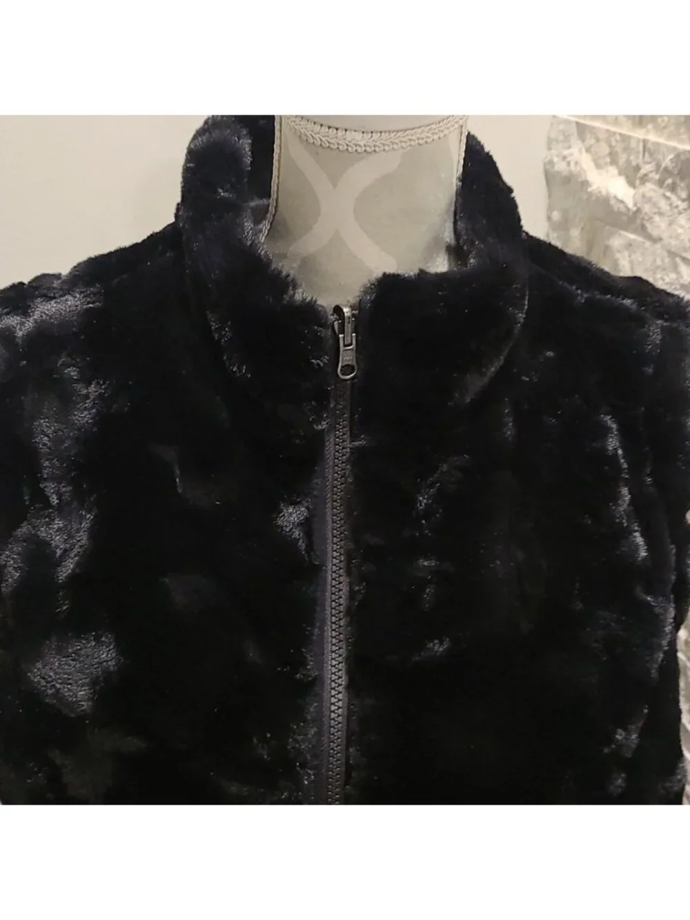 Nicole Miller Black Reversible vest